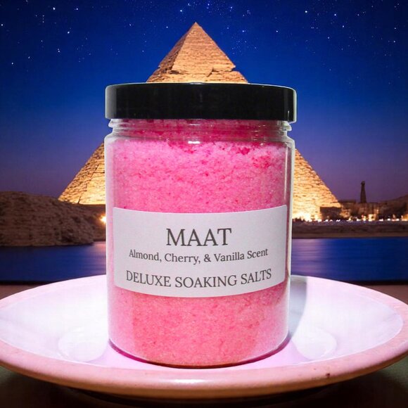 Soaking Bath Salts. Cherry, Almond, & Honey scented. - Picture 1 of 6